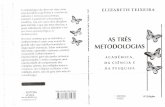 As três metodologias acadêmica, da ciência e da pesquisa elizabeth teixeira