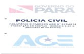 Relatório e Parecer age nº 057 2014 processo nº 2014 37749 PCPA
