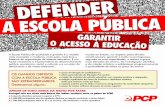 Folheto PCP Educação - Defender a Escola Pública
