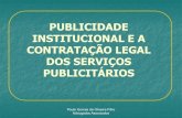 Publicidade Institucional e a Contratação Legal dos Serviços Publicitários