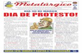 COMPANHEIRO METALÚRGICO - Dia 30 de março. Dia de Protesto!