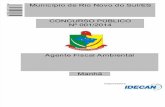 Idecan 2015 Prefeitura de Rio Novo Do Sul Es Agente Fiscal Ambiental Prova