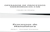 1 - Principais Processos de Manufatura Dos Aços