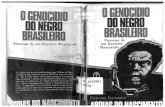 Genocidio Do Negro Brasileiro Processo de Um Racismo Mascarado