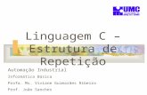 Linguagem C – Estrutura de Repetição Automação Industrial Informática Básica Profa. Ms. Viviane Guimarães Ribeiro Prof. João Sanches.