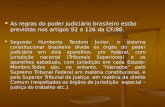 As regras do poder judiciário brasileiro estão previstas nos artigos 92 a 126 da CF/88. As regras do poder judiciário brasileiro estão previstas nos artigos.