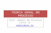 TEORIA GERAL DO PROCESSO Prof. Ademir de Oliveira Costa Jr. ademir@umc.br.