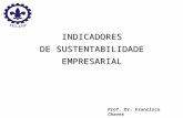 INDICADORES DE SUSTENTABILIDADE EMPRESARIAL Prof. Dr. Francisco Chaves.