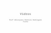 Vidros Prof Ubirajara Pereira Rodrigues Filho. Definição São materiais caracterizados pela falta de ordem a longa distância, possuindo uma função de distribuição.