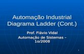 1 Automação Industrial Diagrama Ladder (Cont.) Prof. Flávio Vidal Automação de Sistemas – 1o/2008.