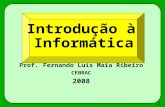 176 Introdução à Informática Prof. Fernando Luís Maia Ribeiro CEBRAC 2008.