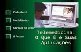 Telemedicina: O Que É e Suas Aplicações Visão Geral Modalidades Situação no Brasil O Futuro.