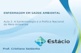 ENFERMAGEM EM SAÚDE AMBIENTAL Aula 2: A Epidemiologia e a Política Nacional do Meio Ambiente Prof. Cristiano Saldanha.