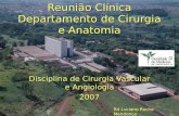 Reunião Clínica Departamento de Cirurgia e Anatomia Disciplina de Cirurgia Vascular e Angiologia 2007 R4 Luciano Rocha Mendonça.