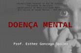 D OENÇA M ENTAL Prof. Esther Gonzaga Spiler Universidade Federal do Rio de Janeiro Faculdade de Medicina Departamento de Medicina/Saúde Mental Disciplina.