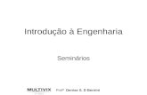 Profª Denise S. D Bernini Introdução à Engenharia Seminários.