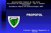 Cleyton Amaral Nogueira e Silva Universidade Federal de São Paulo Disciplina de Anestesiologia, Dor e Terapia Intensiva Residência Médica em Anestesiologia.