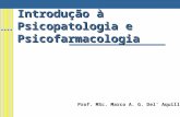 Introdução à Psicopatologia e Psicofarmacologia Prof. MSc. Marco A. G. Del’ Aquilla.