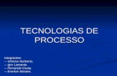 TECNOLOGIAS DE PROCESSO Integrantes: -- Vinicius Norberto. -- Igor Lamante. -- Fernando Costa. -- Everton Moraes.