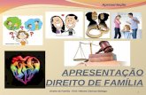 APRESENTAÇÃO DIREITO DE FAMÍLIA Direito de Família - Prof.ª Mestra Clarissa Bottega 1 Apresentação.