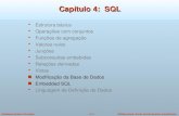 ©Silberschatz, Korth and Sudarshan (modificado)4.1.1Database System Concepts Capítulo 4: SQL Estrutura básica Operações com conjuntos Funções de agregação.