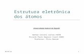 22/4/20151 Estrutura eletrônica dos átomos Universidade Federal de Itajubá Nathan Corsini Leitao-15870 Ricardo Paulo Deperon Inard-15889 Professor: Élcio.