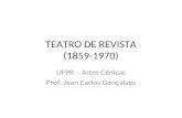 TEATRO DE REVISTA (1859-1970) UFPR – Artes Cênicas Prof. Jean Carlos Gonçalves.