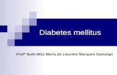 Diabetes mellitus Profª Nutti MSc Maria de Lourdes Marques Camargo.