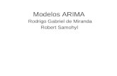 Modelos ARIMA Rodrigo Gabriel de Miranda Robert Samohyl.