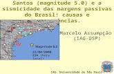 O sismo de 2008 na Bacia de Santos (magnitude 5.0) e a sismicidade das margens passivas do Brasil: causas e consequências. IAG- Universidade de São Paulo.