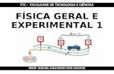 FÍSICA GERAL E EXPERIMENTAL 1 PROF: RAFAEL MACHADO DOS SANTOS FTC - FACULDADE DE TECNOLOGIA E CIÊNCIAS.