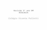 Revisão 3º ano EM BIOLOGIA Colégio Vicente Pallotti.