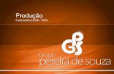 Produção Comparativo 2008 / 2009. Produção 2009 Consolidado São Paulo R$ 11.423.882 R$ 8.628.613 20082009 24%