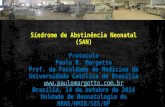 Síndrome de Abstinência Neonatal (SAN) Protocolo Paulo R. Margotto Prof. da Faculdade de Medicina da Universidade Católica de Brasília .