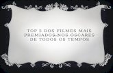 TOP 5 DOS FILMES MAIS PREMIADOS NOS ÓSCARES DE TODOS OS TEMPOS.