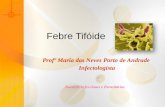 Febre Tifóide Profª Maria das Neves Porto de Andrade Infectologista Doenças Infecciosas e Parasitárias.