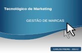 Tecnológico de Marketing GESTÃO DE MARCAS CARLOS FREIRE – 2014.2.
