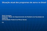 Situação atual dos programas de asma no Brasil Paulo Camargos Professor Titular do Departamento de Pediatria da Faculdade de Medicina Universidade Federal.