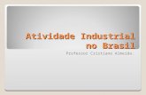Atividade Industrial no Brasil Professor Cristiano Almeida.