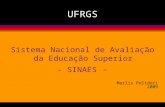 UFRGS Sistema Nacional de Avaliação da Educação Superior - SINAES - Marlis Polidori 2009.