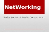 NetWorking Redes Sociais & Redes Corporativas.. NetWorking Você Sabe o que è Networking? Networking é uma palavra em inglês que indica a capacidade de.