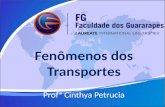 Fenômenos dos Transportes Profª Cinthya Petrucia.
