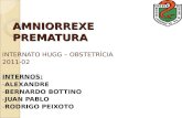 AMNIORREXE PREMATURA INTERNATO HUGG – OBSTETRÍCIA 2011-02 INTERNOS: -ALEXANDRE -BERNARDO BOTTINO -JUAN PABLO -RODRIGO PEIXOTO.