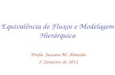 Equivalência de Fluxos e Modelagem Hierárquica Profa. Jussara M. Almeida 1 o Semestre de 2011.