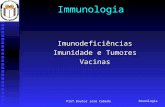 Imunologia Prof.Doutor José Cabeda ImmunologiaImunodeficiências Imunidade e Tumores Vacinas.