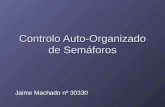 Controlo Auto-Organizado de Semáforos Jaime Machado nº 30330.