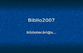 Biblio2007 bibliotecári@s.... bibliotecári@s dançam...