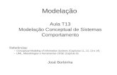 Modelação Aula T13 Modelação Conceptual de Sistemas Comportamento Referências: –Conceptual Modeling of Information Systems (Capítulos 11, 12, 13 e 14)