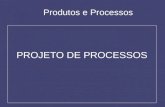 Produtos e Processos PROJETO DE PROCESSOS PROJETO DE PROCESSOS.