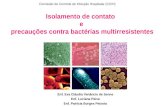 Isolamento de contato e precauções contra bactérias multirresistentes Enf. Eva Cláudia Venâncio de Senne Enf. Luciana Paiva Enf. Patrícia Borges Peixoto.